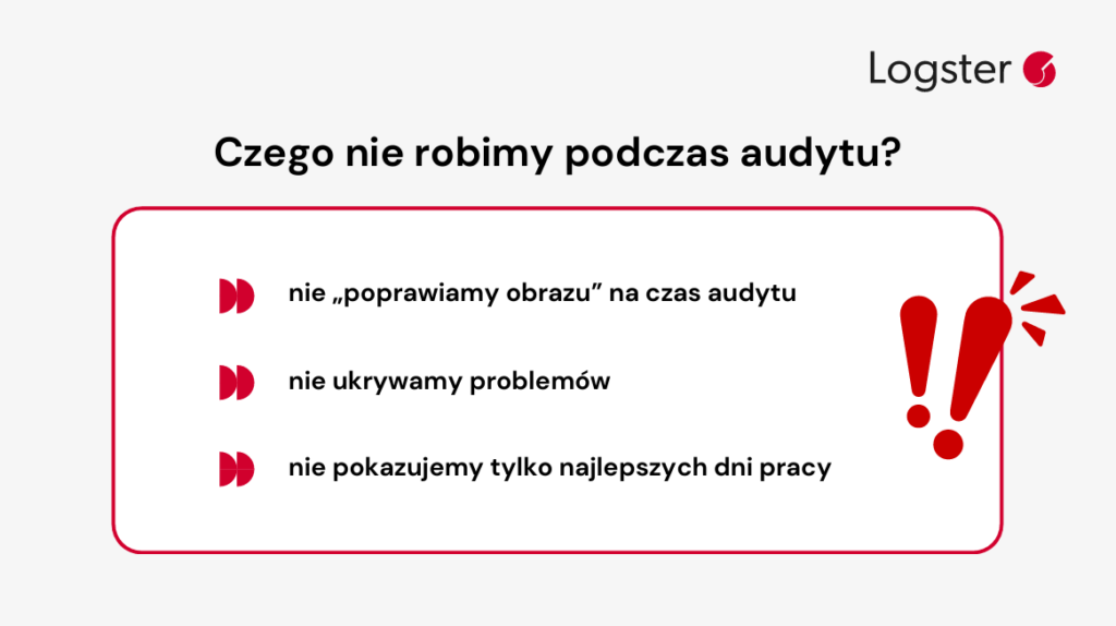 Błędy popełniane podczas audytu logistycznego - grafika | Logster